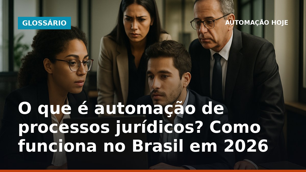 Advogados brasileiros usando automação jurídica para revisar documentos digitais no escritório